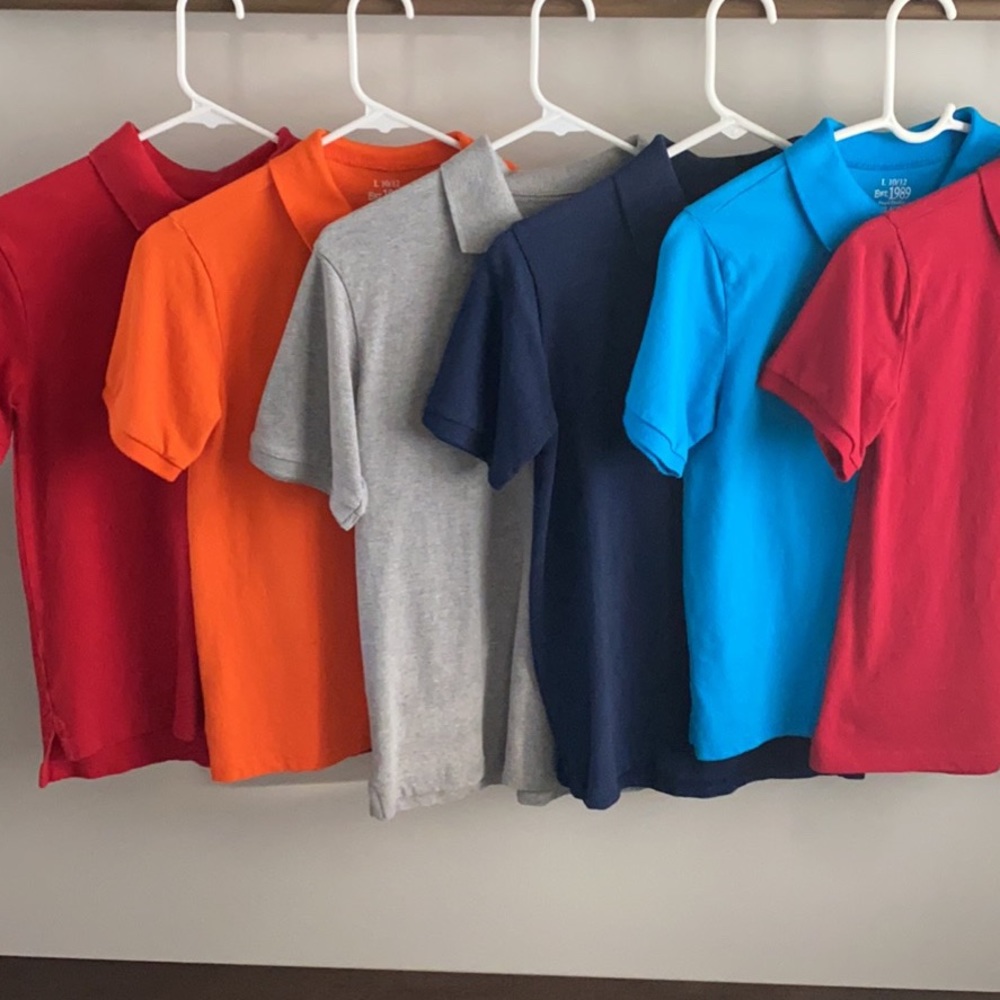 Lot of 6 boys polo shirts size 10